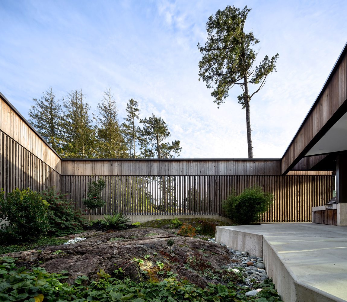 Courtyards in architecture are a great way to bring outside light in. Connecting living spaces with nature, here's why they should be in your home design. Courtyard at Okada Marshall House by D’Arcy Jones Architects